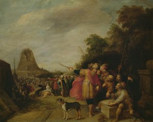 La construcción de la Torre de Babel de Frans II Francken the Younger